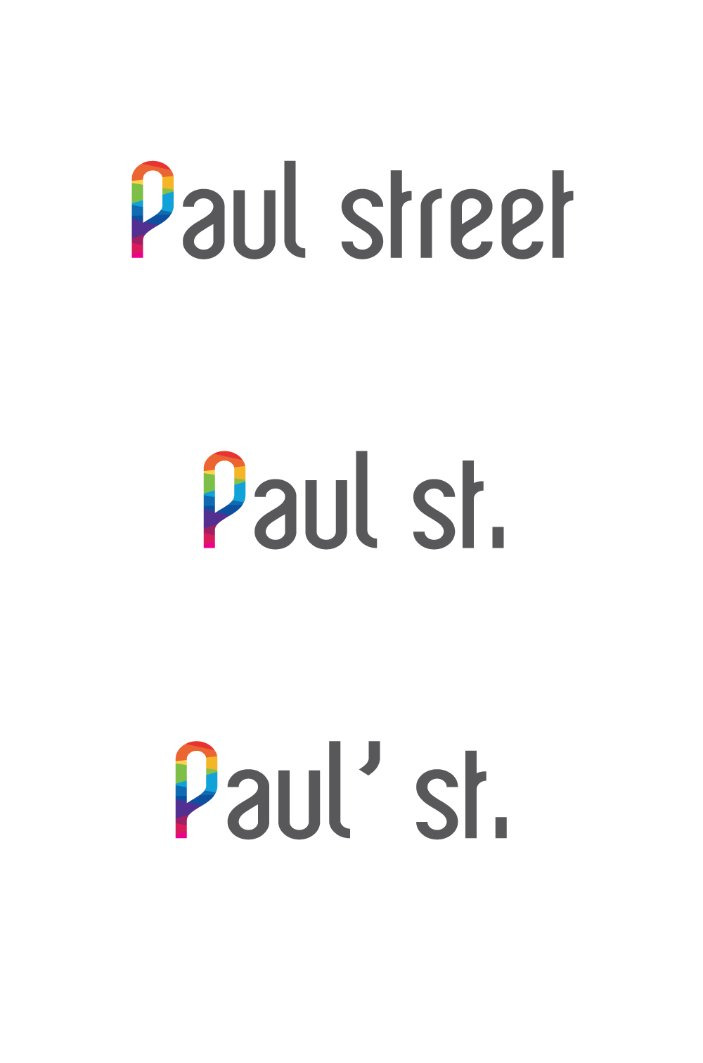 의 디자인 가구 브랜드 paul street 의 로고를 만들어주세요~ 상세이미지