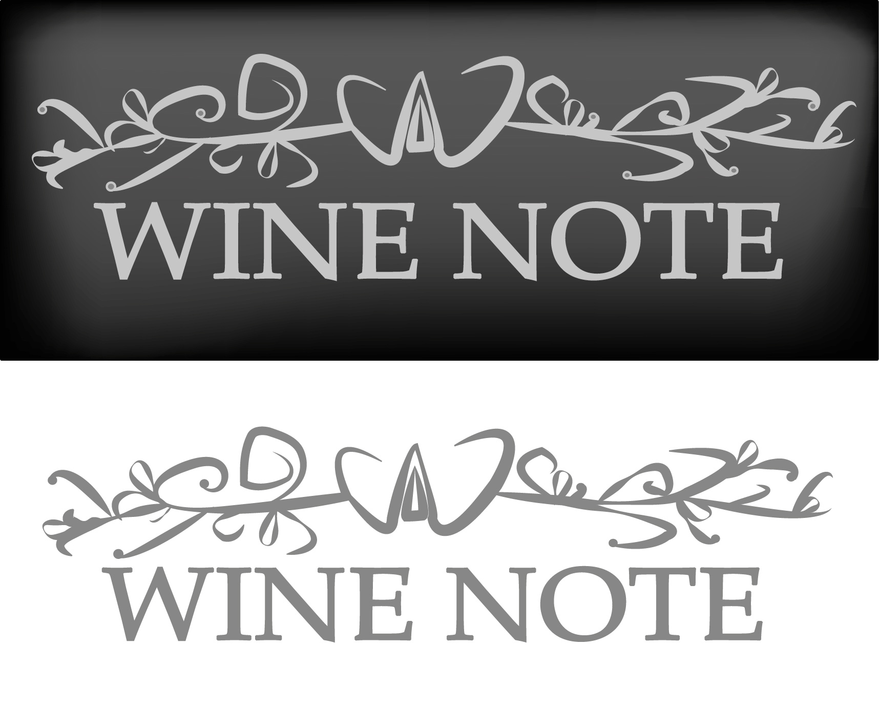 의 wine note 로고디자인 상세이미지