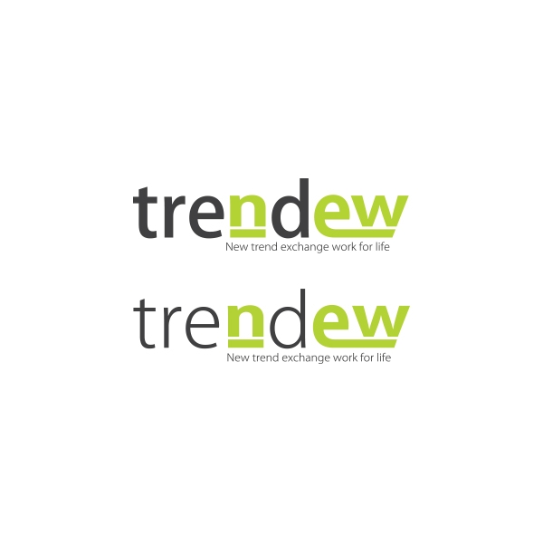 트렌듀 TRENDEW 로고 디자인 1위 수상작