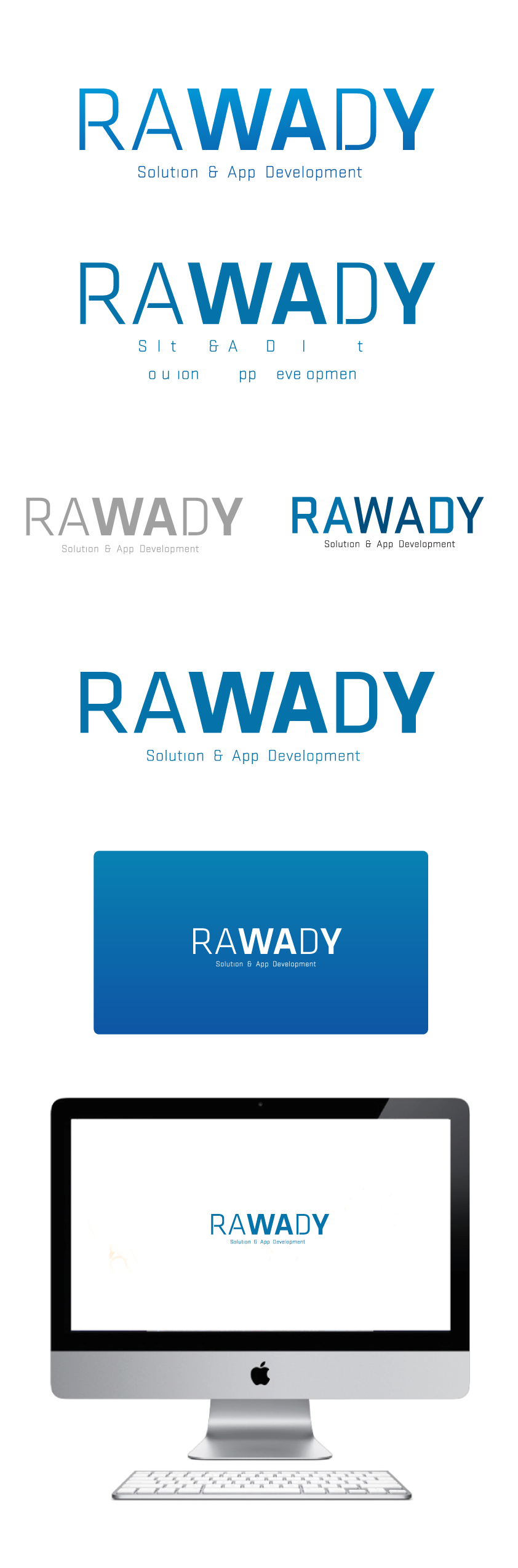 ttukku의 솔루션 개발 전문업체 RAWADY의 로고 의뢰 상세이미지