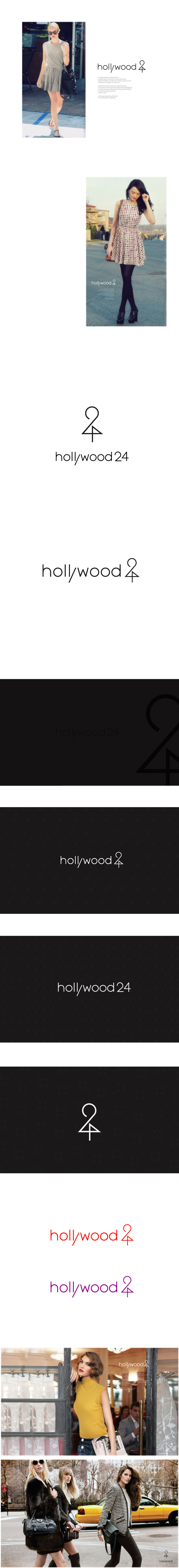 ttukku의 패션업체 hollywood24로고디자인 상세이미지