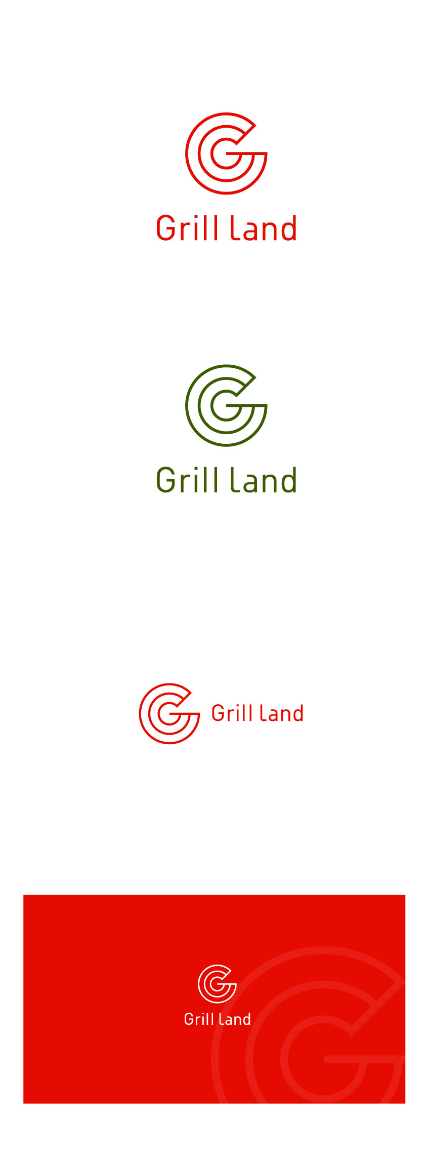ttukku의 그릴랜드(grill land) 브랜드 로고 디자인 의뢰합니다. 상세이미지