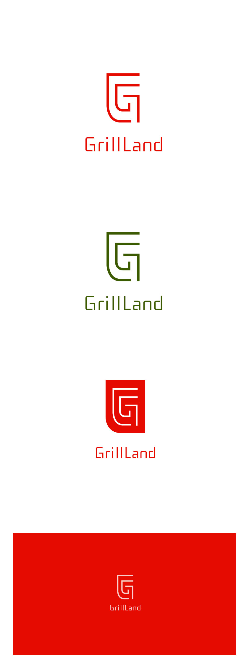 ttukku의 그릴랜드(grill land) 브랜드 로고 디자인 의뢰합니다. 상세이미지