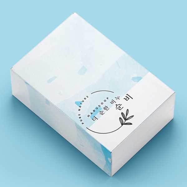 박스(상자) | 하루숲 비누 단상자 디자인 | 라우드소싱 포트폴리오