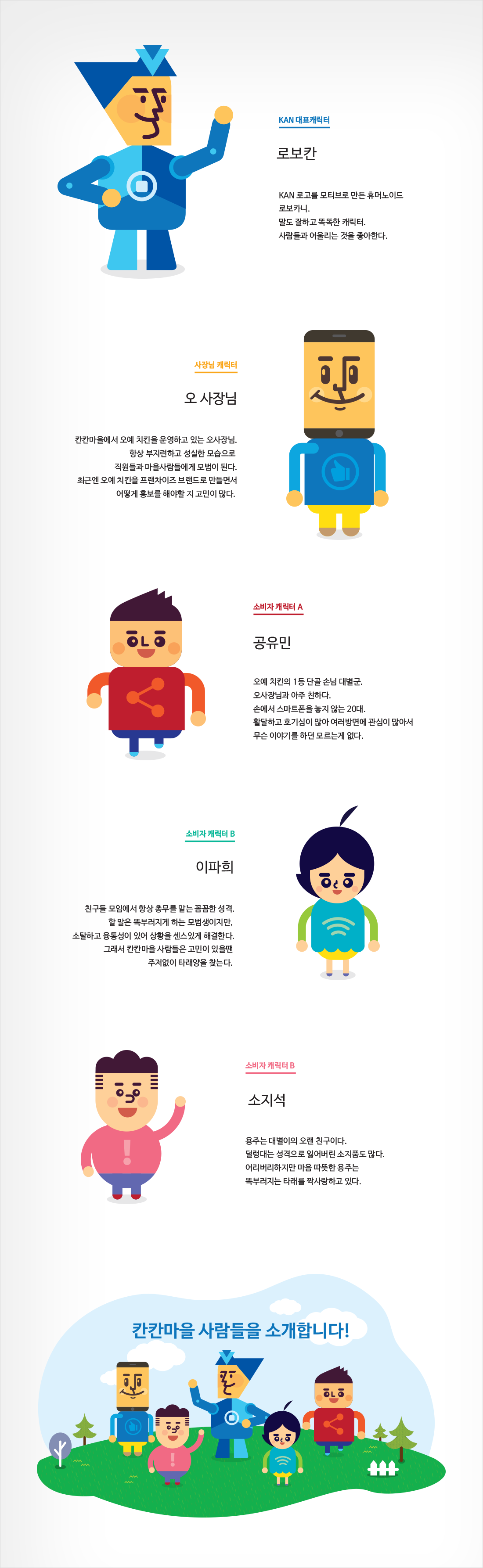 의 [ 신 개념 스마트 사인보드 KAN ] 캐릭터를 공모 합니다. 상세이미지