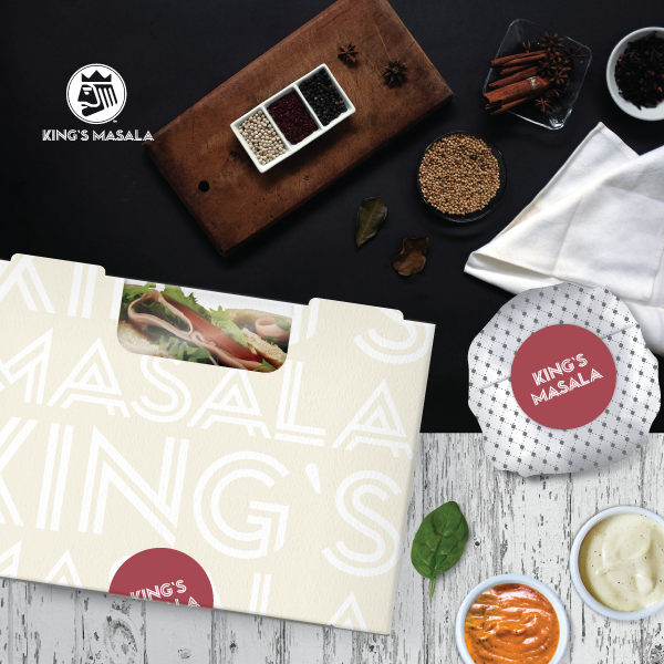 킹스마살라(King`s Masala) 라벨+박스 디자인 1위 수상작