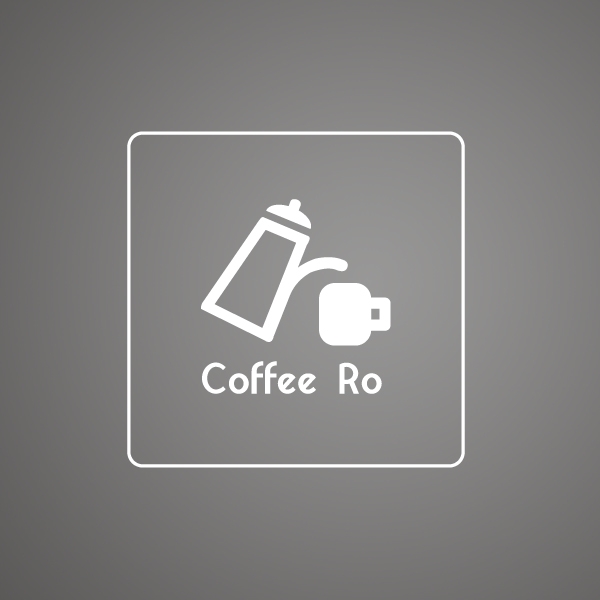 Coffee Ro 로고+간판 디자인 1위 수상작
