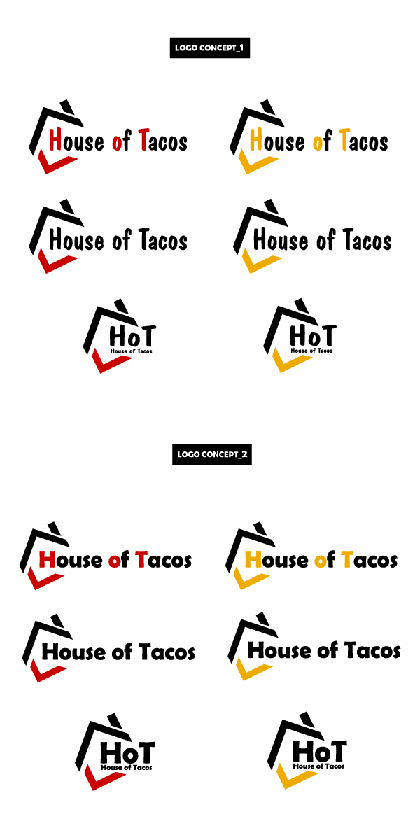 의 하우스어브타코스(House of tacos) - 멕시코 음식 식당 로고/간판 상세이미지