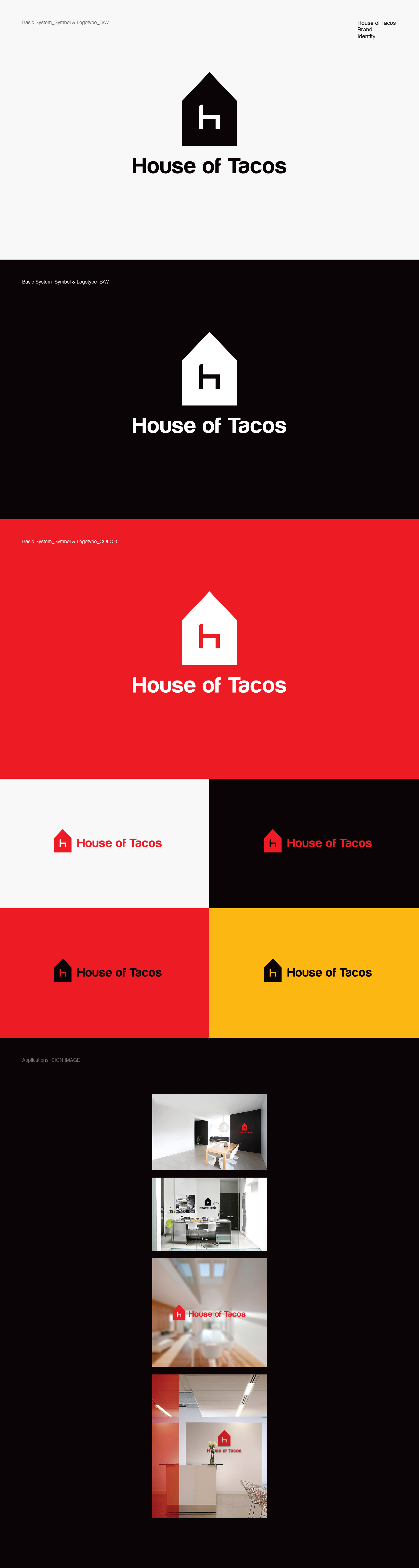 의 하우스어브타코스(House of tacos) - 멕시코 음식 식당 로고/간판 상세이미지
