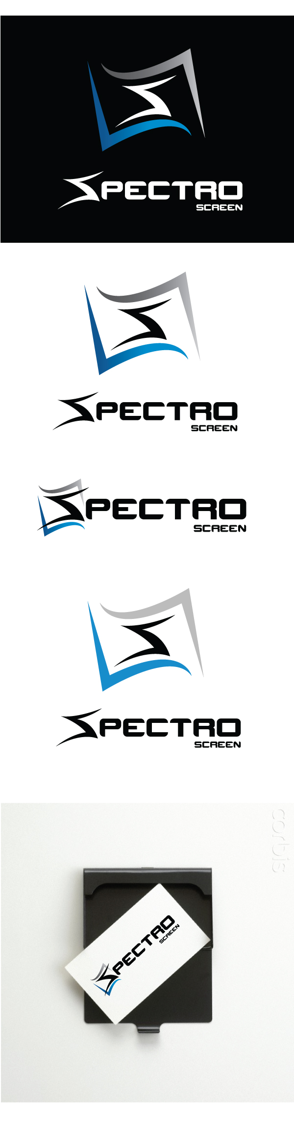 의 SPECTRO SCREEN 로고 디자인을 부탁드립니다 상세이미지