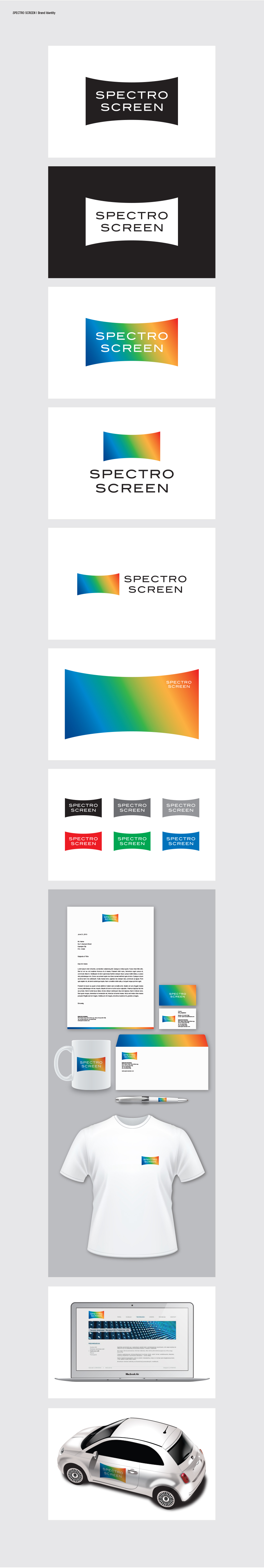 의 SPECTRO SCREEN 로고 디자인을 부탁드립니다 상세이미지