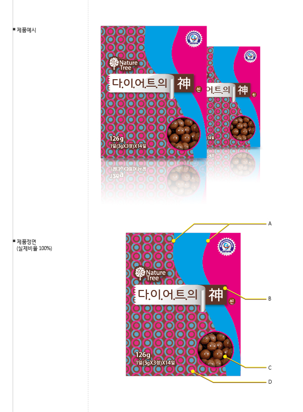 의 다이어트식품 패키지 디자인 상세이미지