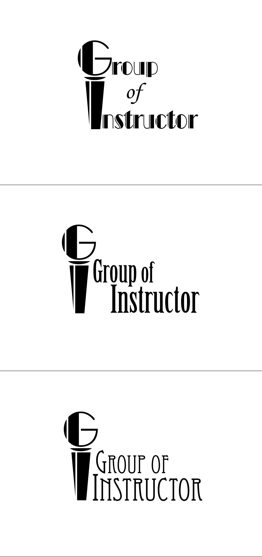 의 G.I 로고디자인 (Group of Instructor) 상세이미지