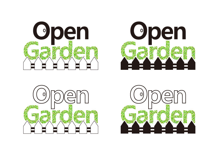 의 오픈가든(open garden) 로고 디자인 제작 상세이미지