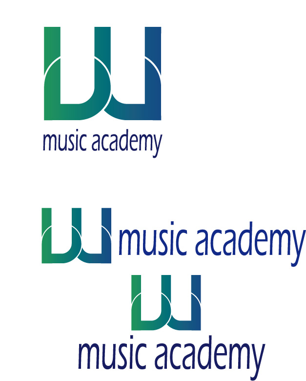 의 W music academy 로고 제작 의뢰합니다. 상세이미지