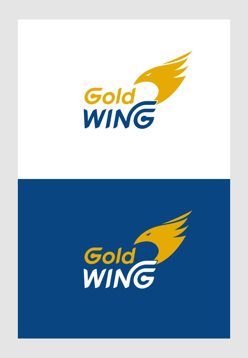 의 goldwing 로고 디자인 상세이미지