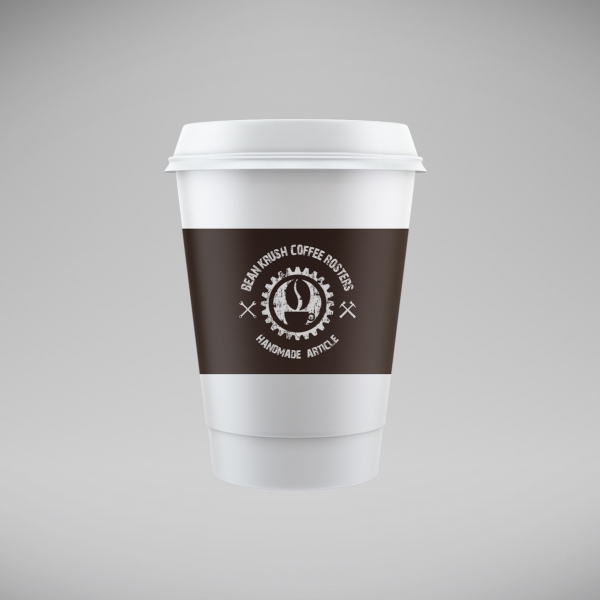 Bean Krush Coffee Roasters 로고 디자인 1위 수상작